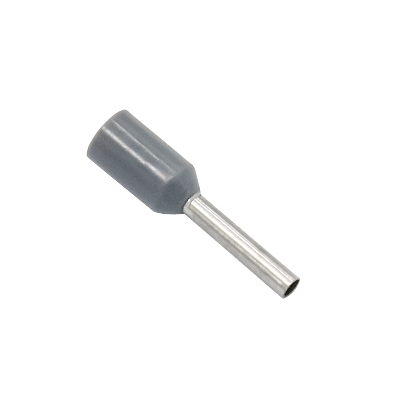 Electronic Spices E7508 20a Grey Color 20 Awg Wire Gauge Hard Nylon Insulated Ferrule Wire Crimp Connector Pack of 100pcs-image-7