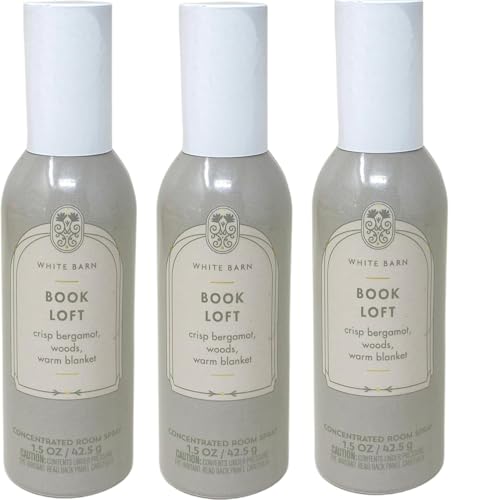 Bath and Body Works Concentrated Room Spray 1.5 oz each - Pack of 3 - Packaging May Vary (Book Loft)