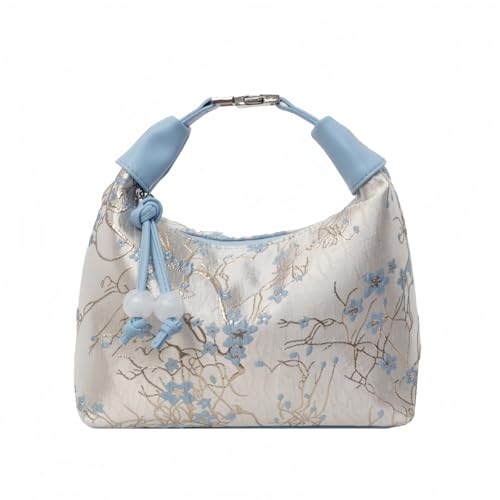 Image of Crescent Crossbody Shoulder Bag, Tote Handbag for Women, Sling Hobo Purse with Chain Strap