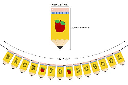 Back to School Pencil Banner - First Day of School Banner - Back to School Banner - Classroom Decor - Teacher Banner - Back to School Party Decorations - Image 4