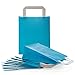 Logbuch-Verlag 25 sacchetti borse buste carta blu azzurro manici bianchi fondo regalo ospiti matrimonio compleanno feste bomboniera