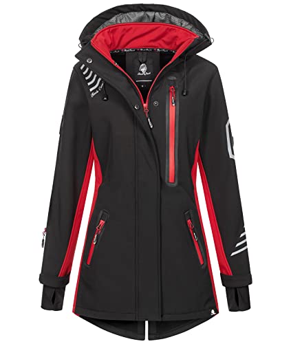 Rock Creek Damen Softshell Jacke Mantel Regenjacke Übergangsjacke...
