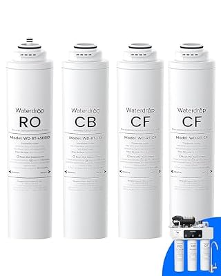 Waterdrop RT-2CFCBRO Filter, Replacement for Waterdrop T3-C Tankless Reverse Osmosis Water Filter (????????*???? + ????????*???? + ????????*????)