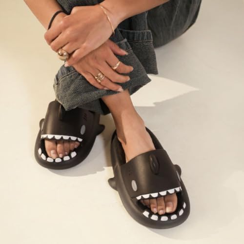 Image of Loox Shark Slippers for Men | Funky & Unique Design | Anti-Skid, Waterproof, Lightweight EVA Cloud Slippers | Casual House Slides