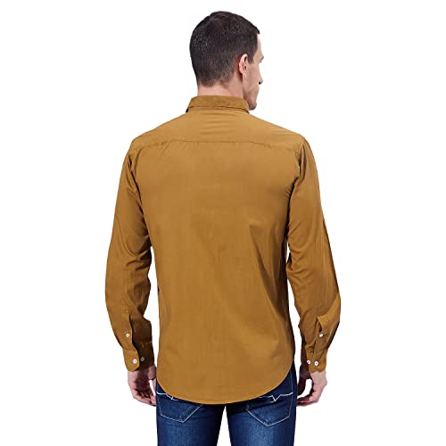 Image of Ben Martin Men's Cotton Regular Collar Shirt with Chest Pocket || Classic Collar, Slim Fit, Casual & Formal Wear || Soft & Breathable Fabric || Full Sleeve Shirt for Men