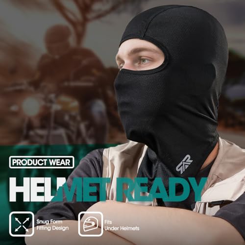 Image of 3 Pieces Balaclava Face Mask Breathable Sun Protection Motorcycle Outdoor Sport Full Face Cover for Men and Women