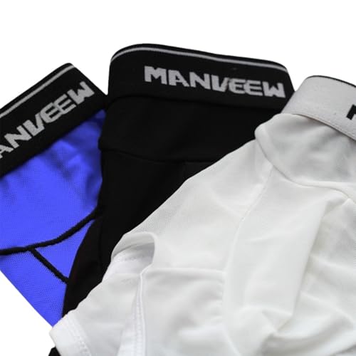 Men's Mesh Triangle Underwear - Breathable Anti-Chafing Boxer Briefs with Quick-Dry & Muscle Contour Design4