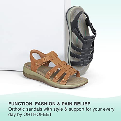 Orthofeet Women's Orthopedic Sandal With Fully Adjustable Straps Amalfi #TOP5