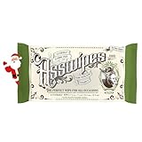 Asswipes Flushable Wipes for Adults (1 Pack, 45 wipes) Personal Cleansing Body, Bathroom & Butt Wipes for Men, Women, with Aloe and Vitamin E - Made without Alcohol or Fragrance - Stocking Stuffer!