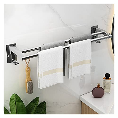 Porte-serviettes étagère de salle de bain support de douche double barre