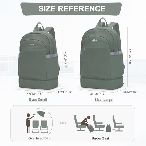 Image of coofay Gym Backpack for Women Men, Sports Backpack with Shoe Compartment | Large Gym Bag with Wet Pocket, Cheer Bag, Lightweight Travel Backpack for Dance, Volleyball, Water-Resistant, Olive Green