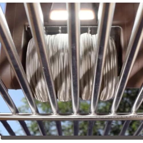 Limpiador de Parrillas eléctrico Recargable inalámbrico con luz LED, Acero Inoxidable 304, 350 RPM, diseño sin cerdas para Barbacoa y Cocina.