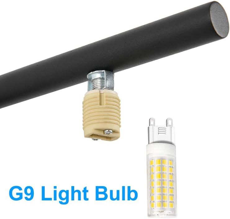 5W LED Wall Light Fixture G9 Bulb Bedside Lamp Acrylic Globe Lampshade Bedroom Porch Hallway Indoor Black image 5