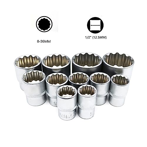 iDili Set 21 Piezas Llaves Torx 8-36MM 12 Ángulos miniatura 3