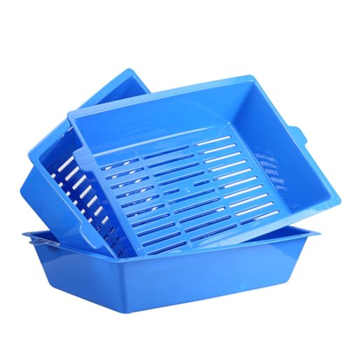 Bac à litière pour chat plastique robuste toilettes animaux