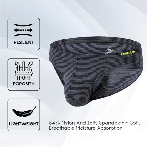 ZAIGGUT Mens Pouch Underwear Breathable & Soft Briefs M L XL XXL