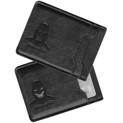 Hero's ID Leather Bat Wallet for Men Personalized Gift for Husband Unique Birthday Holiday Gift for Him Best for Anniversary and Christmas