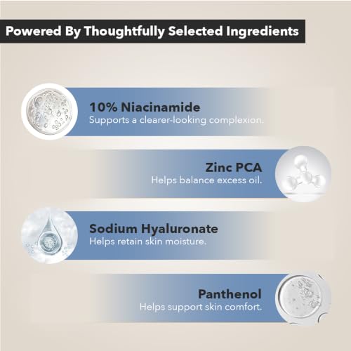 Image of ZER03 Face Serum for Men & Women | Lightweight Hydrating Serum for Skin Balance | Supports Clear Looking Skin, Oil Control Feel & Smooth Texture Appearance | Fast Absorbing Serum Care | 30ml