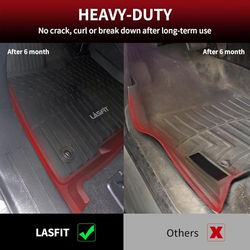 Image of LASFIT Floor Mats&Trunk Mats for Toyota Sienna 7 Seats 2021-2025 2026 (not fit 25 26 Platinum) All Weather TPE Custom Fit Floor Liner for Sienna XLE /XSE /Limited /Edition 7 Passenger