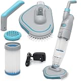 SPAFACTORY Poolsauger mit Akku | Flexibler Bodensauger elektrisch | Spa-Sauger perfekt für freie Flächen, Treppen und Ecken | Poolreiniger 60 Minuten Laufzeit