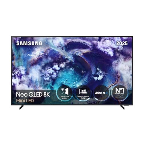 Samsung TV 65 Pulgadas Neo QLED QN900F 8K Mini LED Smart TV con Vision AI, Pantalla sin Reflejos con Glare Free y Motion Xcelerator 165Hz