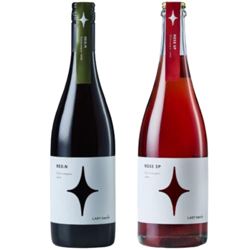フジクレール 野遊びワイン LADY beetle[RED.N][ROSE SP Sparkling]2本セット(MG)C4-655