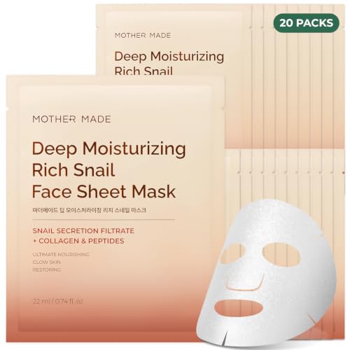 MOTHER MADE Glowing Glass Skin Snail Collagen Masks