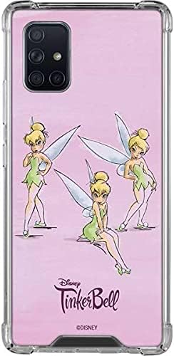 Skinit Clear Phone Case Compatible with Galaxy A71 5G - Officially Licensed Disney Tinker Bell Water Color Art Poses Design