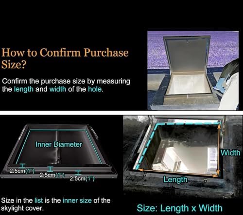 Energy Efficient Aluminum Roof Access Hatch & Skylight Combo, Waterproof Entry Door for Roof Maintenance & Emergency Access, 23.6x23.6IN (60x60CM)