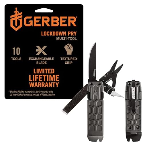Gerber Gear Lockdown Pry Multitool, Silver