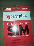 Page Plus Dual Purpose 4G LTE Sim Card Kit Micro and Regular for Verizon 4G LTE Phone