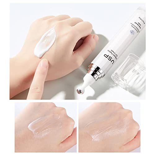 Collagen Peptide Eye Cream with Massage Roller Long-lasting Moisturizing Lift Tighten Anti-wrinkle Anti-aging Eye Cream for Dark Circles and Puffiness 15g - Image 4
