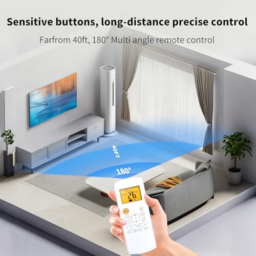 Télécommande pour climatiseur Midea pour ajuster l'air du salon - 6