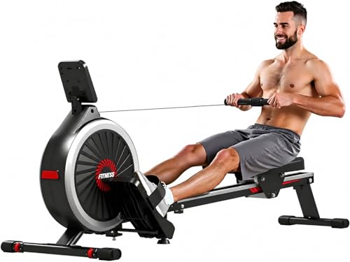 [2026 Neu] Dskeuzeew Rudergerät für Zuhause, Leises Magnetisches Rudergerät mit LCD-Monitor, 16 Widerstandsstufen, Cardio-Trainingsgerät, Bis 160 kg belastbar