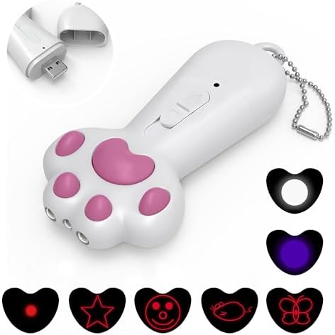 FYNIGO Interactive Cat Toys for Indoor Cats and Dogs,7 in 1 USB R...