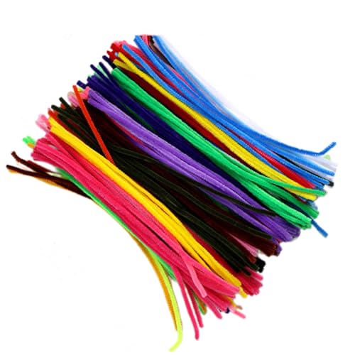 Nettoyeur de pipes et tiges colorées fuzzy pour le bricolage créatif