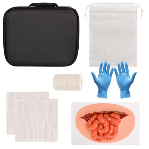 Image of Adhesive Eviscerated Intestine Simulator, Open Abdominal Wound Packing Trainer, Small Intestine Simulator for Wound Care Practice, Medical Education Tools