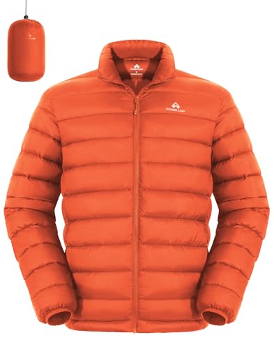Pioneer Camp Mens Lightweight Packable Puffer Jacket Winter Insulated Puffy Coat Water Repellent Warm Quilted Jackets Travel