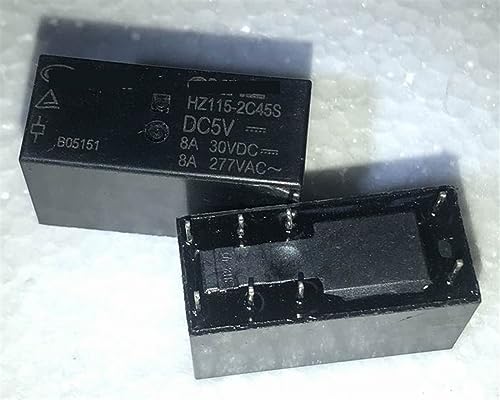 Relé HZ115F-2C45S DC5V para proyectos de domótica de 8 pines