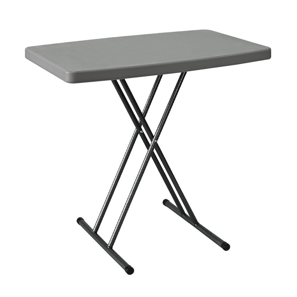 Venture Forward Adjustable Folding Table - Portable and Durable Plastic Foldable Table for Outdoor Activities
