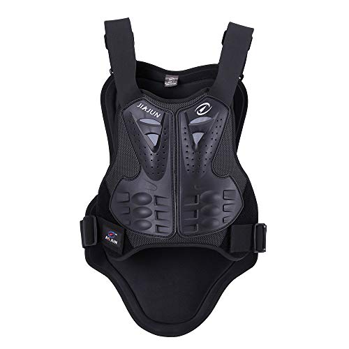 Huntinghome Adult Dirtbike Armor Vest Chest Back Spine Protector Body Guard Vest for Cycling, Skiing, Riding, Motocross (L)