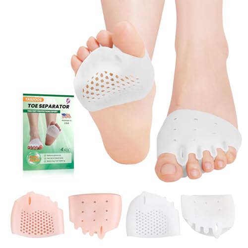 Image of Ball of Foot Cushions, (4PCS) Metatarsal Pads(White,Nude)