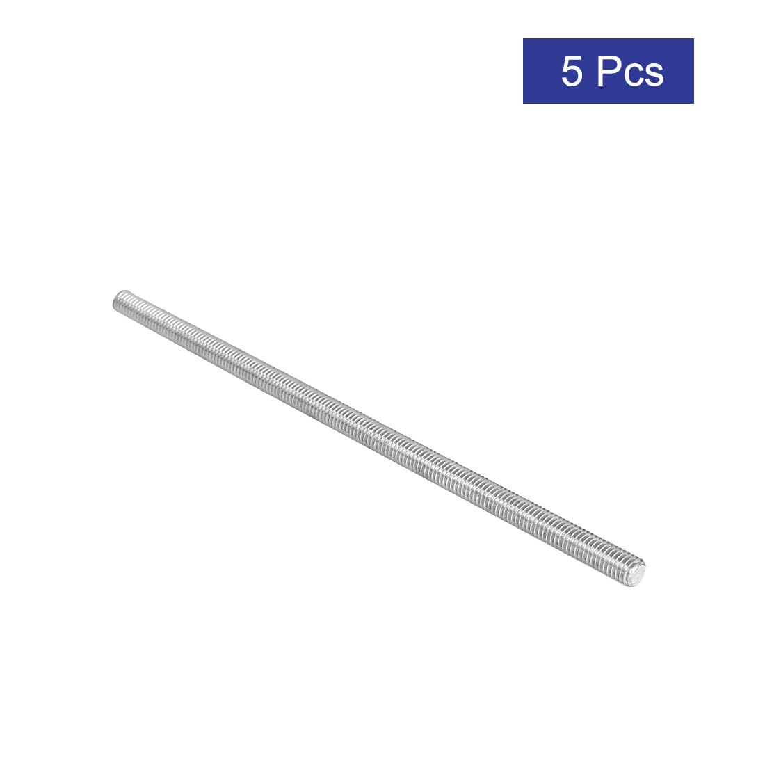 sourcingmap M6 x 150 mm 304 stal nierdzewna w pełni gwintowane pręty pręty sztyfty sprzęt 5 szt.
