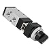 Mechanical Button Valve, 2 - Position 5 - Way Threaded Valve, Aluminum Alloy - Durable Pneumatic System Component, Leak - Proof Connection, Industrial Use