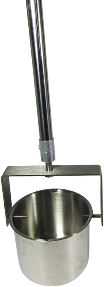Stainless Steel Telescopic Swing Swivel Dipper Telescope Water Sampling Pole Sampler Rod 1000ml Ladle (2-10m)