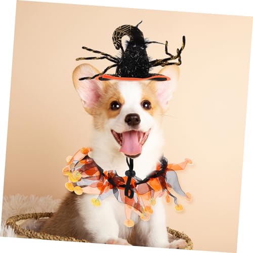 Set Halloween Collar Gato con Lentes y Sombrero miniatura 3