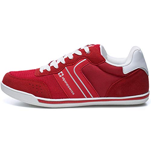 Alpine Swiss Liam Men’s Casual Shoes | Suede Trim Fashion Sneakers | Low Top Lace Up Stylish Tennis Shoes2
