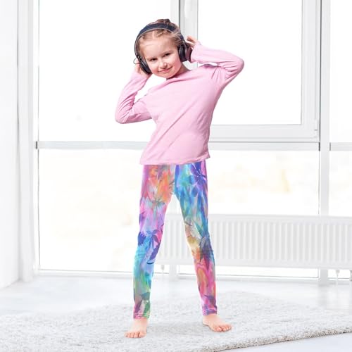 Bolaz Toddler Girls Leggings Printed Yoga Pants Leggings Tye Dye for Kids4