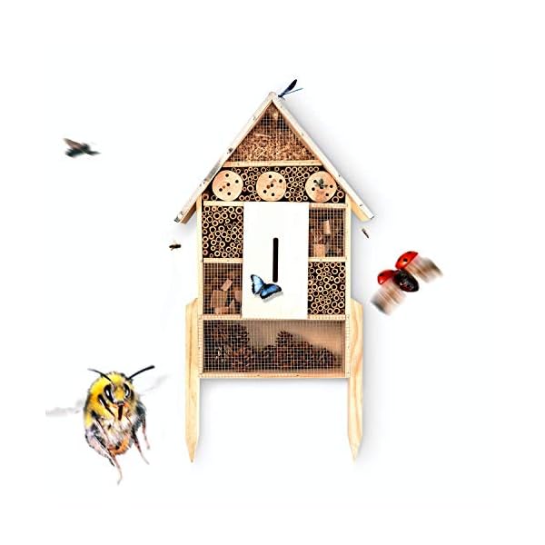 bambuswald© Insektenhotel ca 78 x 37 cm | Bienenhotel Unterschlupf für Insekten - Insektenhaus Naturmaterialien…