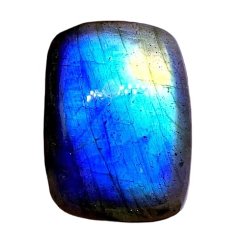 Labradorite naturelle cabochon 20x15x5mm rectangulaire pour création de bijoux DIY